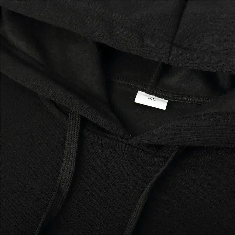 Printing Autumn winter models Men's Fleece windproof Warm Cotton Oversized Hoodie Outdoor Commuter Men's High Elastic top