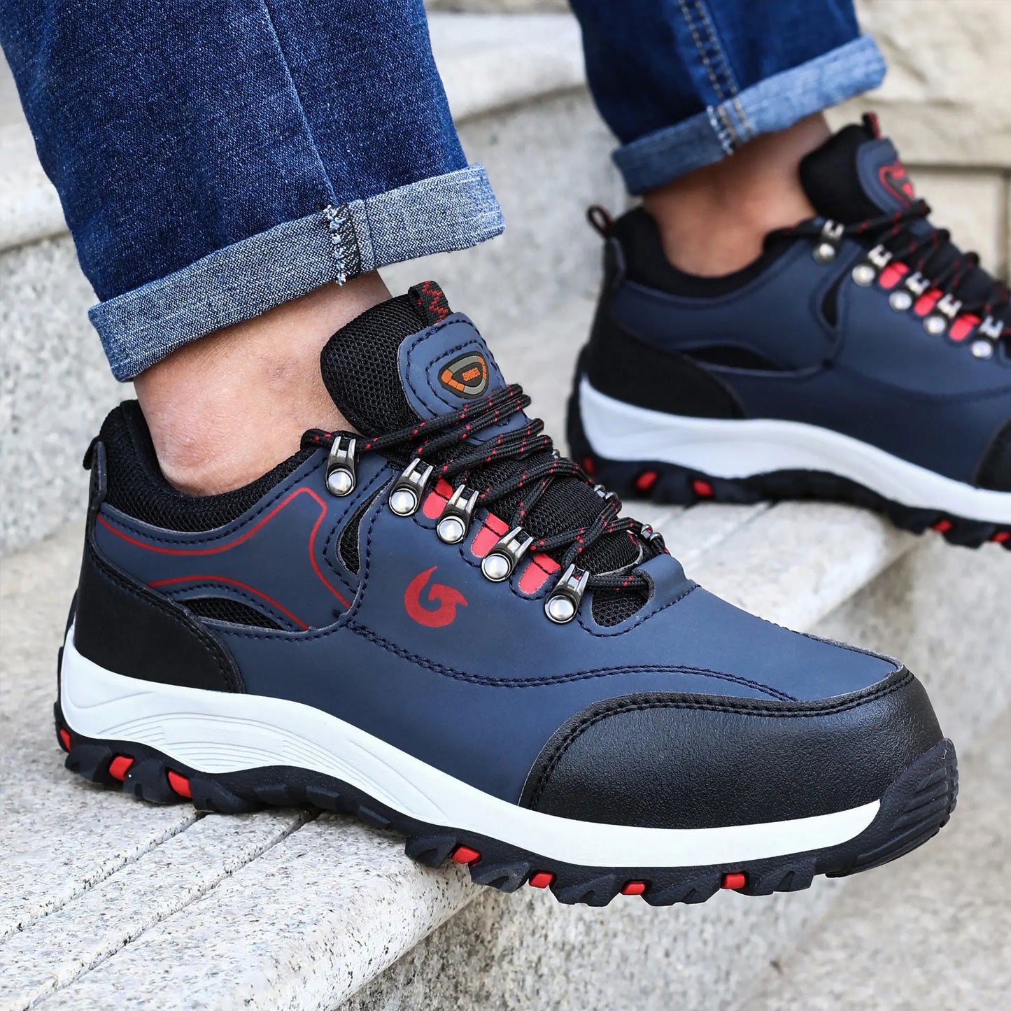 Men Work Safety Shoe Boots Steel Toe Security Protection Shoes Anti-Smash Anti-puncture Constrcution Shoes Man Work Boots