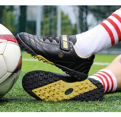 Children's Boys Low-Top Football Shoes Summer Breathable Sport Training Sneakers Outdoor Youth Turf Soccer Shoes