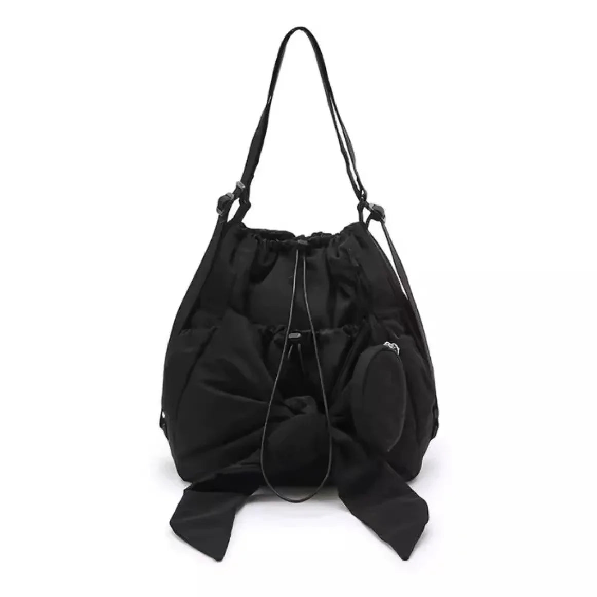 2025 New Korean-Style Niche Fashion Casual Small Bag for Women - Minimalist Nylon Crossbody Bag & Versatile Tote Bag