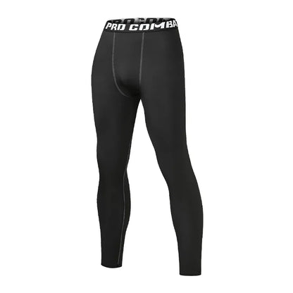 Men Compression Tight Leggings Running Sports Male Gym Fitness Jogging Pants Quick Dry Trousers Workout Training Yoga Bottoms