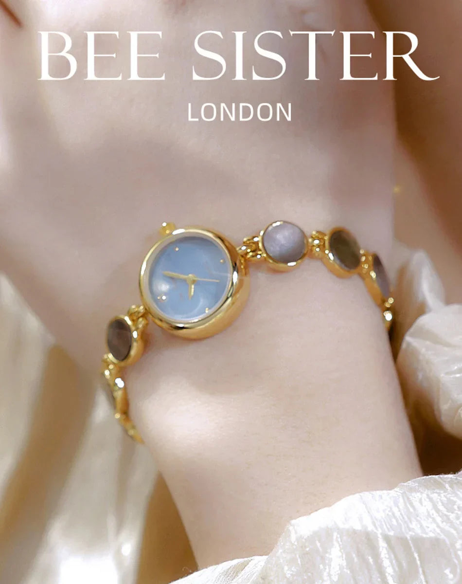 Luxury Ladies Watches Gold Small Dial Natural Shell Bracelet Clock Gifts For Women Lady Fashion Dress Quartz Wristwatch