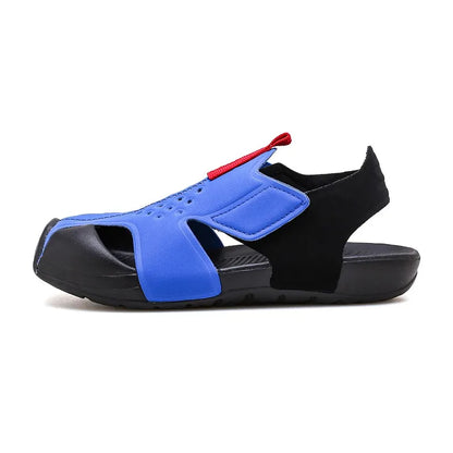 Kids Sport Sandals Summer Boys Closed-Toe Water Shoes, Non-Slip Luxury Beach Flat Shoes for Toddler Boys Girls