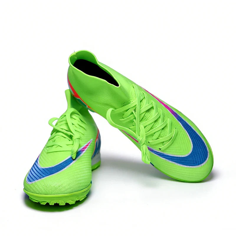 Professional Mens Soccer Shoes Flexible Turf Soccer Cleats for Boys Sneakers TF/FG Training Football Boots Chuteira Campo 35-45