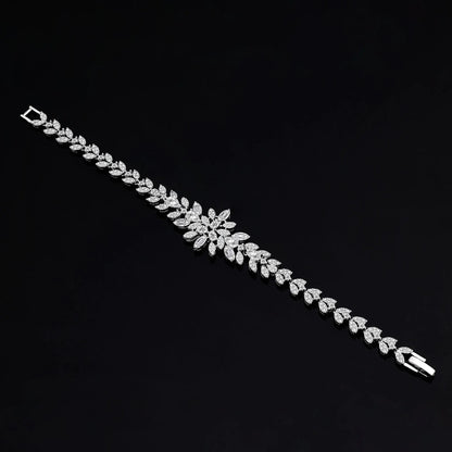 2024 Hot Sale 4 Pieces Super Luxury Cubic Zirconia Bridal Jewelry Set Nigeria Dubai Jewelry Set Bridal Accessories