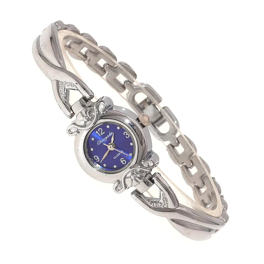 Luxury Woman Lady Pendant Bangle Bracelet Wristwatches Young Female Girls Waterproof Gifts Thin Strap Watches gold watch women