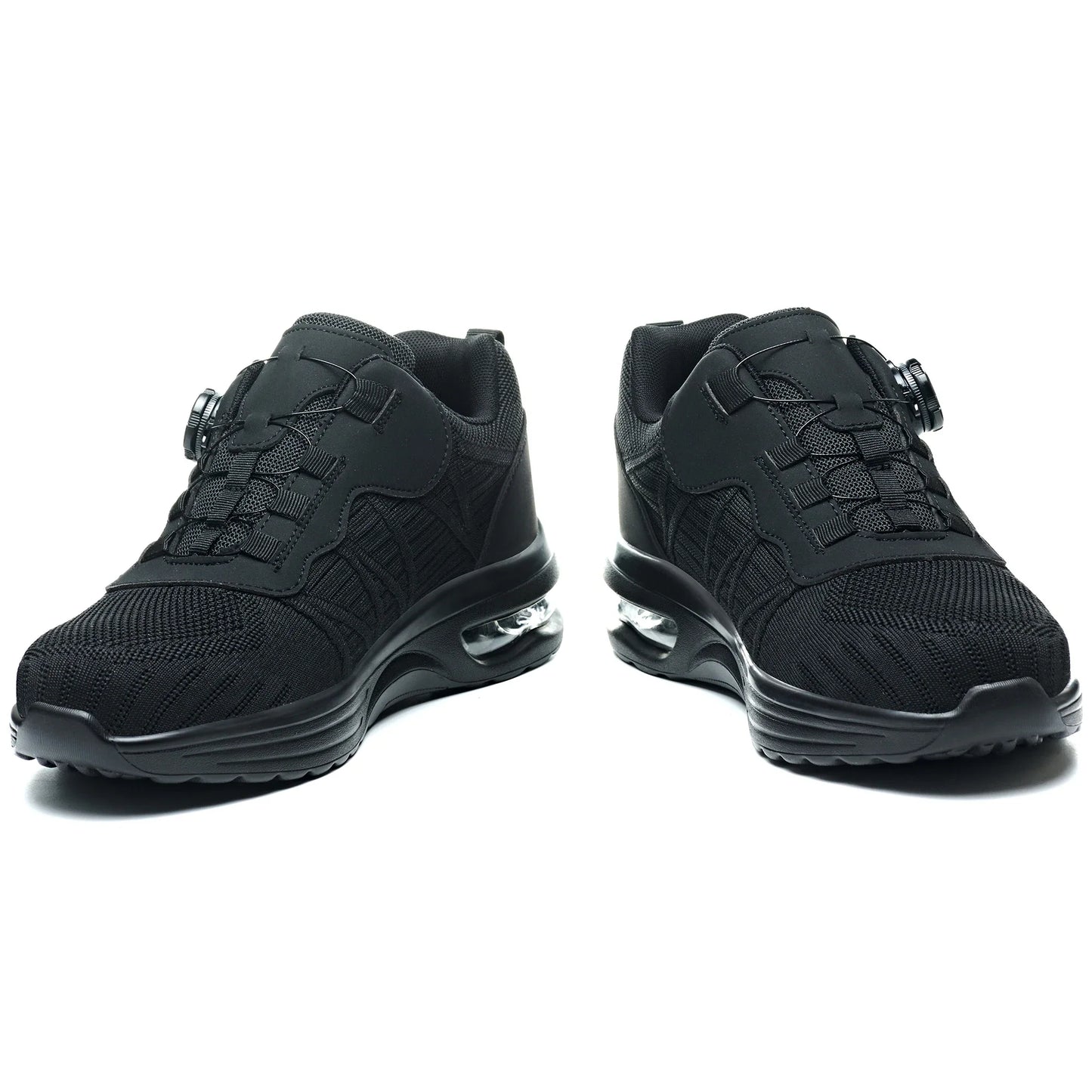 New Men's Rotary Buckle Safety Shoes Anti-Impact Anti-Piercing Lightweight Work Boots Fashion Sporty Design for Outdoor Pro
