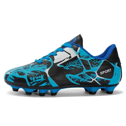 Children Soccer Shoes Sports Society Field Boy Football Shoes Futsal Fast Indoor Sneaker Original Ankle Cleats Football Boots