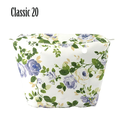 Composite Twill Cloth Waterproof Inner Lining Insert Zipper Pocket for Classic Mini Obag Senior Inner Pocket for O Bag
