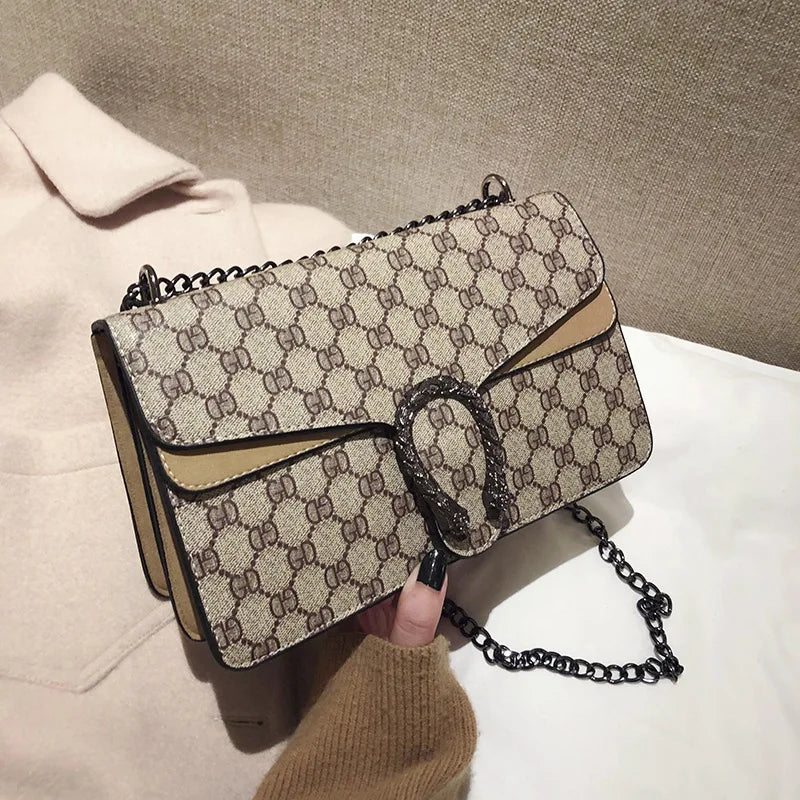 2025 New Trendy Fashion Dionysus Bag Vintage Print Mini Shoulder Crossbody Chain Bag for Women