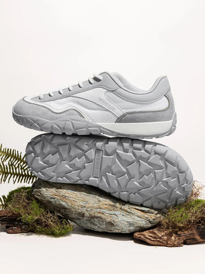 Wide Width Hiking Shoes Unisex Trekking Trail Running Sneakers Retro Non Slip Lace-Up Walking Shoes