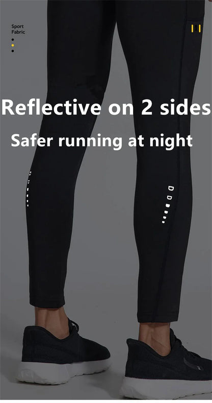 Men Women Winter Warm Thicken Velvet Running Pants Leggings Outdoor Sport Gym Fitness Yoga Basketball Cycling Hiking Long Tights