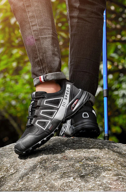 Sapatilha de Trekking Impermeável Masculina, Tênis Esportivo para Excursão, Tênis de Trekking de Amarrar, Sapatilha de Trekking Feminina, Tênis Tático Antiderrapante para Caça