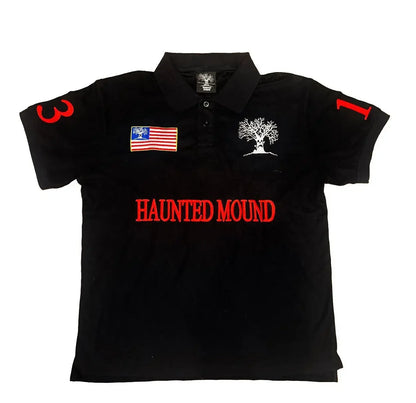 Retro Long Sleeve Polo Shirt Y2k Casual Loose Letter Pattern Embroidery T Shirts Street Sweatshirt Men Cotton Jersey Lapel Golf