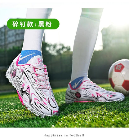 Men's football shoes with long studs for men, women, children, boys, teenagers, sports sneakers, outdoor training shoes