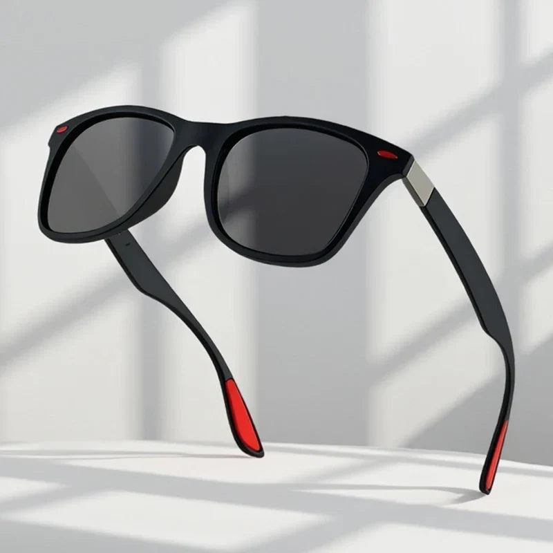 Polarized Sunglasses Men Women Classic Square Plastic Driving Sun Glasses Male Fashion Black Travelling Shades UV400