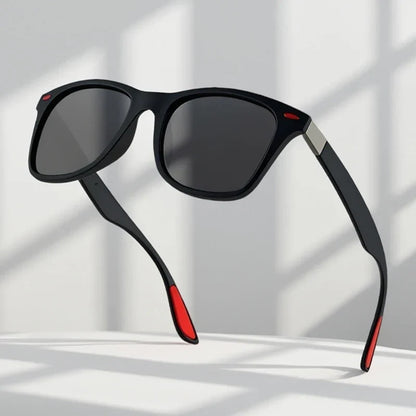 Polarized Sunglasses Men Women Classic Square Plastic Driving Sun Glasses Male Fashion Black Travelling Shades UV400