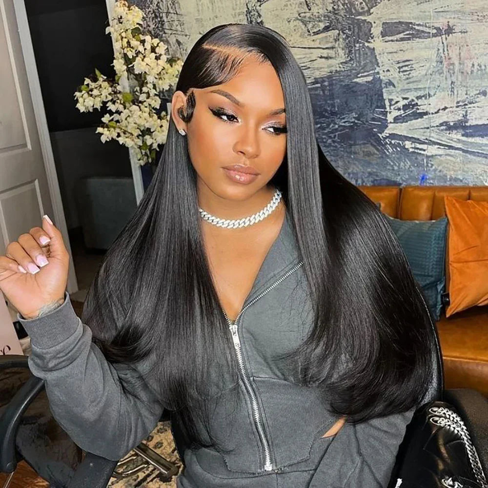 13x6 Lace Front Human Hair Wigs 30 Inch Straight Human Hair Wigs Transparent Brazilian Wigs Human Hair For Women Pre Plucked