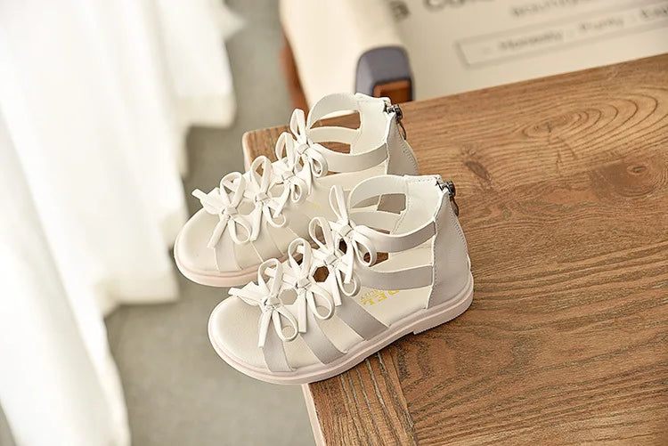 Size 21-36 Kids Sandals For Girl Summer Outdoor Beach Shoes Girls Gladiator Sandals Small Cute Bowknot Baby Toddler Girl Sandals
