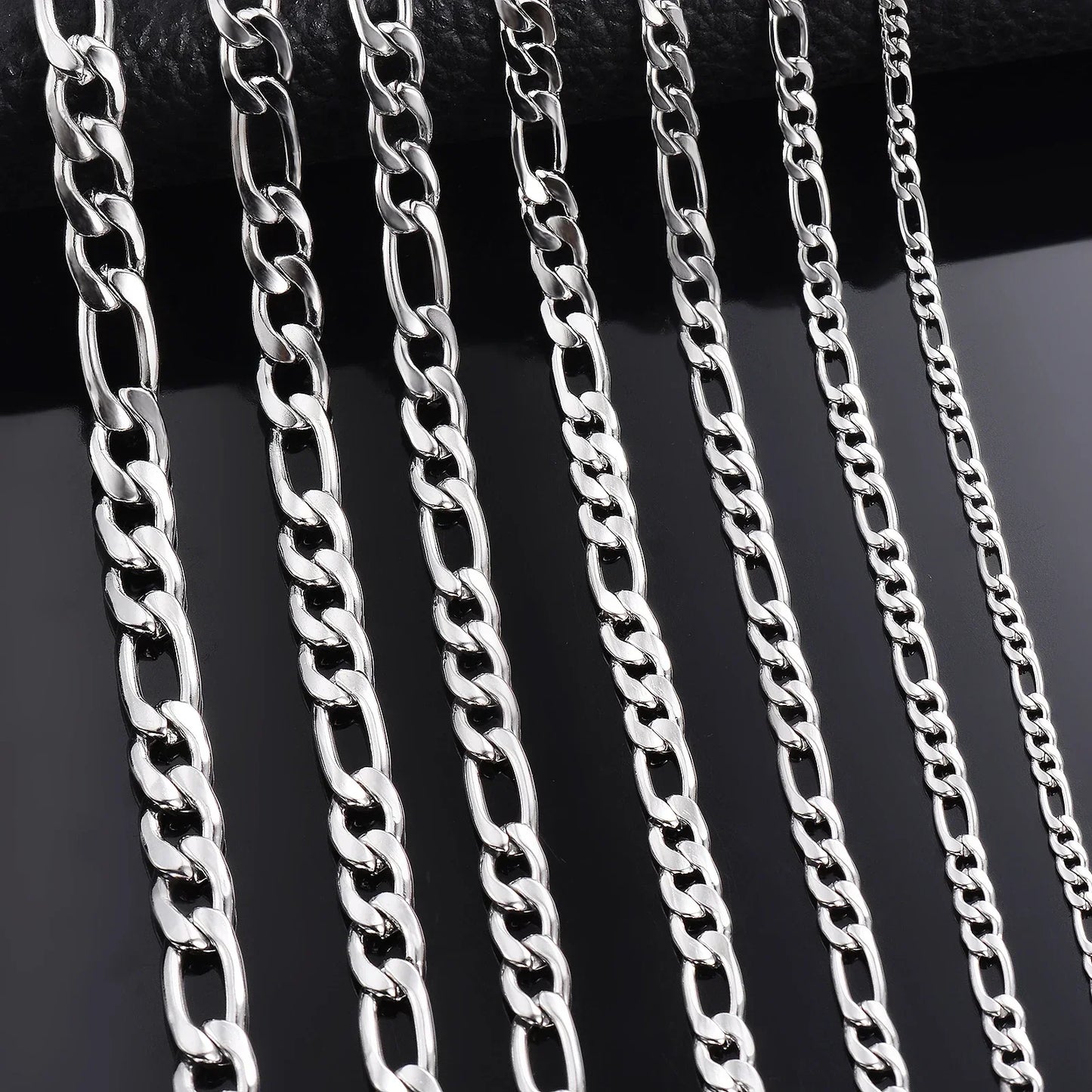 925 Sterling Silver Necklace 2-12mm Width 40-75cm Long Chain Lobster Clasp Men and Women Engagement Jewelry