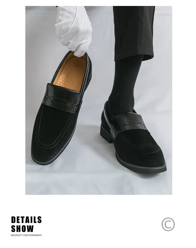 Men's Dress Shoes Classic Slip On Casual Business Loafers For Men High Quality Party Social Leather Shoes Man Formal Loafers