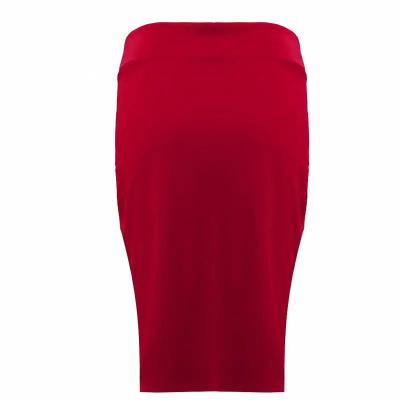 Women Pencil Skirt New Ladies Office Stretch Bodycon Midi Skirt Female High Waist Mid-Calf Jersey Skirts Puls Size XL