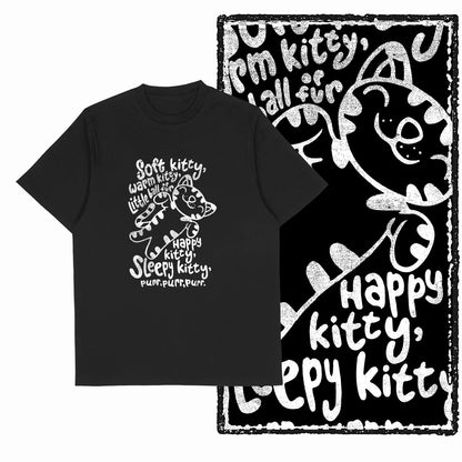 COOLMIND 100% Cotton Short Sleeve Cool Cat Print Men Tshirt Casual Summer Loose Men Cat T Shirt o-neck t-shirt Men Tee Shirts