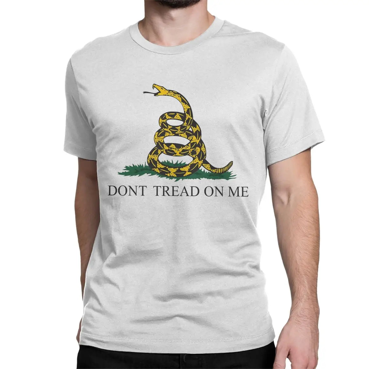 Men Women T-Shirts Dont Tread On Me American Liberty Or Death Leisure Pure Cotton Tees  Gadsden Flag T Shirts Crewneck Clothes