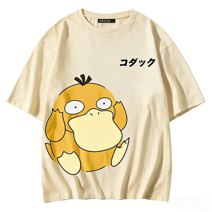 Graphic T-shirt Man Women Short Sleeve Tee Anime Print Casual Tops Summer Streetwear Unisex Y2k Clothes
