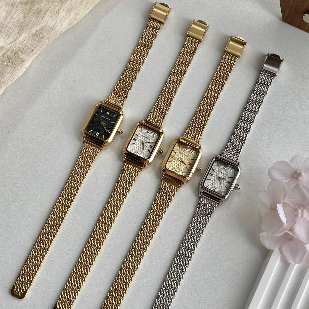 Simple Quartz Waterproof Wristwatch Ladies Wristwatch Elegant Gold Watch Stainless Steel Women's Watches Relogio Feminino