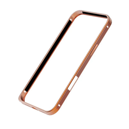 New Metal Anti Slip Border Buckle Heat Dissipation Phone Case For iPhone 17 Pro Max 15 14 13 16 Pro Max Bare Phone Feel Frame
