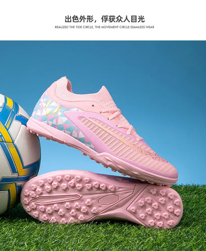New Kid Match Boys Soccer Shoes Comfortable Outdoor Match Professional Football Boots Sneakers Non-Slip Sports Shoes Unisex
