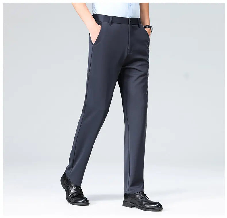 Four-Way Stretch Business Casual Pants for Men, Spring/Autumn Dress Pants, Men's Trousers, Formal Pants, Casual Elastic Dress Pa