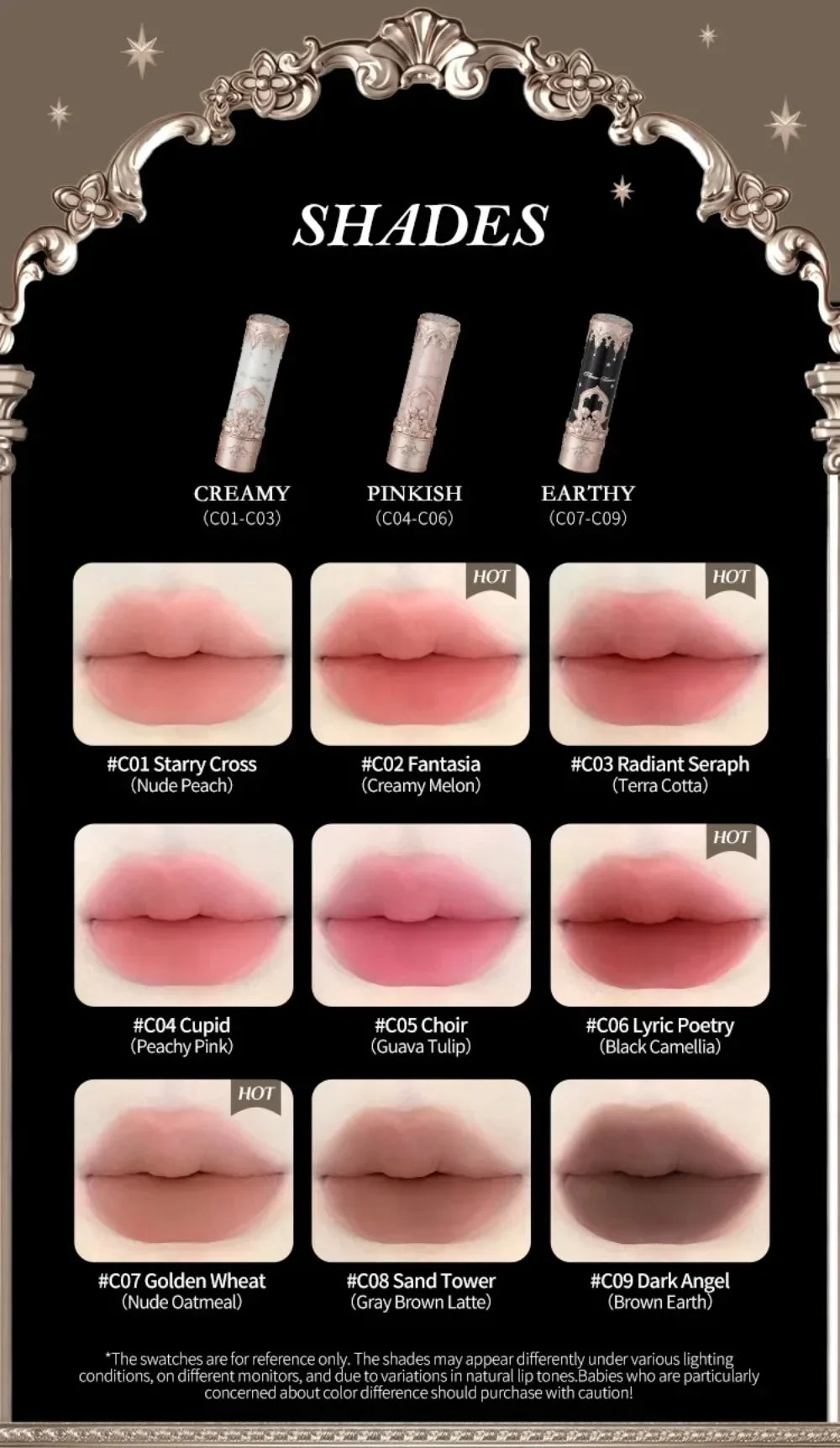 Little Angel Collection Makeup Gift Box Eyeshadow Blush Cream Matte Lipstick Full Kit All
