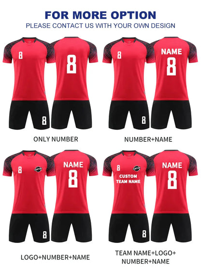 High Quality Men Football Jerseys Wholesale Soccer Clothes Sets Club Team Training Football Uniforms Adult Soccer Jersey D8862