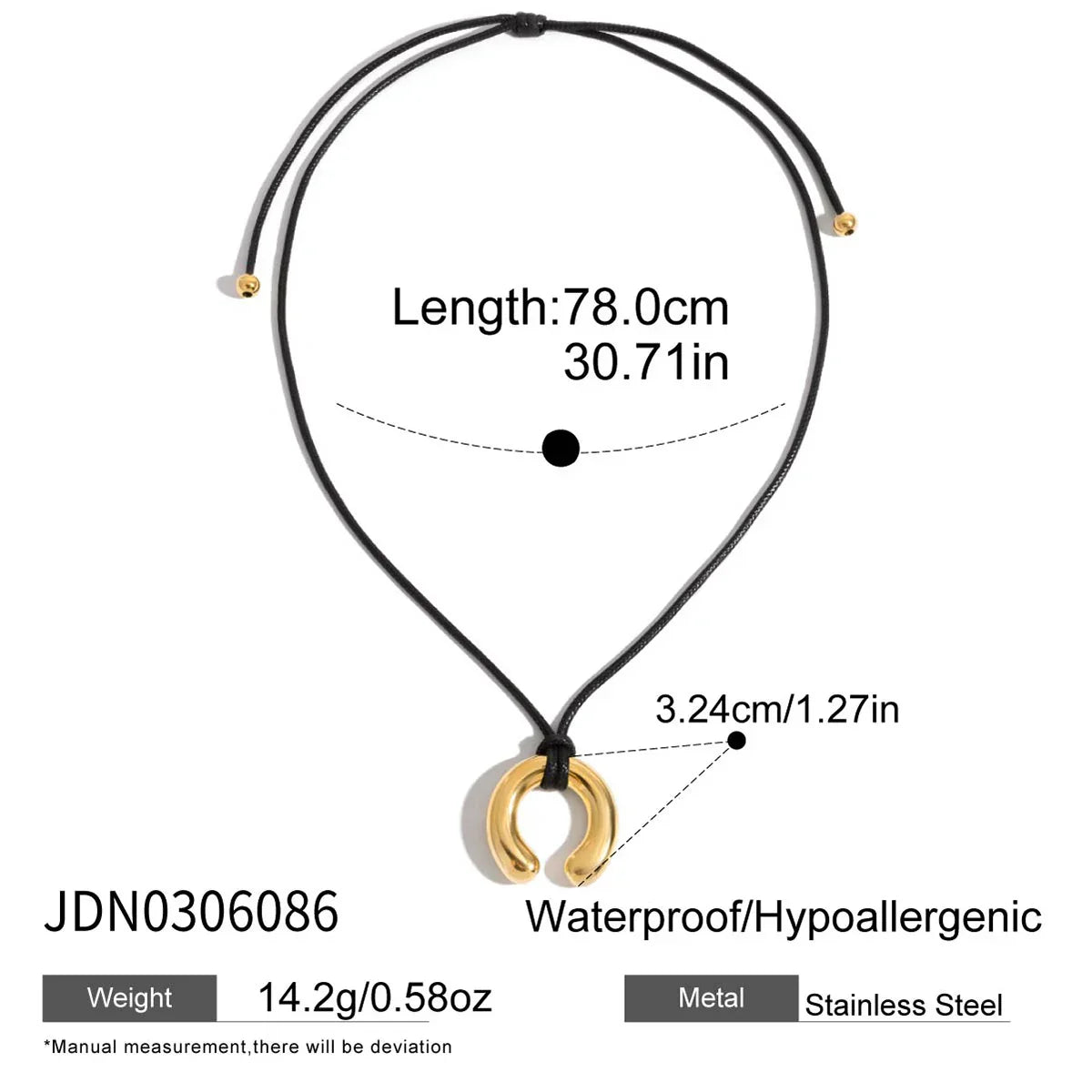Waterproof Stainless Steel Micro Trend Cord Necklaces Women Statement Metal 18K Gold Plated Trendy 2024 Jewelry collares