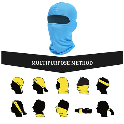 Full Face Mask Hiking Cycling Camping Hunting Airsoft Cap Bike Head Cover Summer Men Women Ski Mask Hiking Scarves