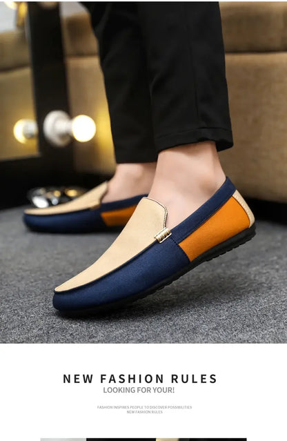 Business Shoes Fashion Casual Shoes Man Luxury Leather Loafers Breathable Slip on Male Boat Shoes Moccasins Driving Shoe