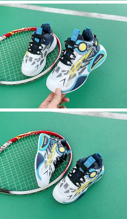 Kids Sneakers Breathable Mesh Sports Shoes for Children Boys Lightweight Basketball Shoes 2025 New Casual Sneakers Boys Trainers