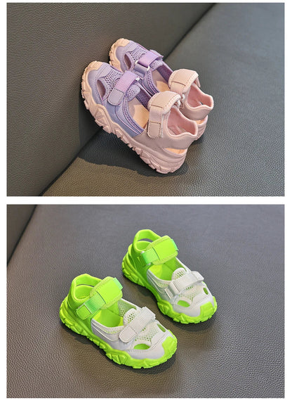 Children Shoes Sport Breathable Boys Sneakers Brand Kids Sandals for Girl Trainers PEclass Casual Child Flat Tennis Shoes E05313
