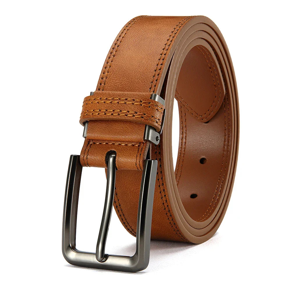 Men's PU Leather Belt Fashion Automatic Buckle Belt for Popular Business High Quality Male Belt Multi Color 105 115 125 135cm