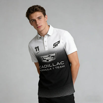 Racing Team Outdoor Extreme Sports Fast Drying Breathable Oversized POLO Shirt Men's Fashion Street Sports Short Sleeve