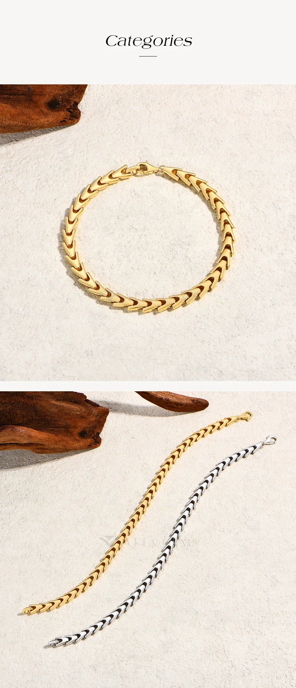 S925 Sterling Silver Trendy Punk Cuban Chain Hip Hop Style for Women Men Yellow Gold Plated Kpop Bracelet Party Jewelry
