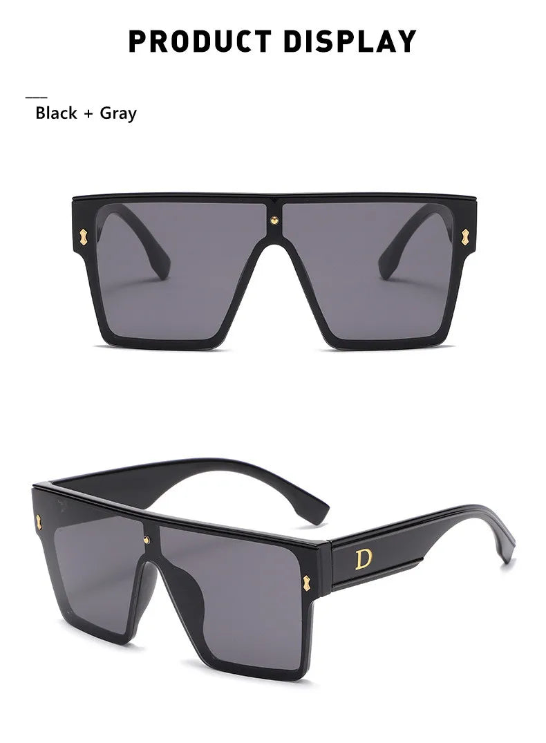 New Fashion Square Sunglasses For Women Men Oversized Frame Luxury Brand Disigner 2021 Sun Glasses UV400 Wholesale
