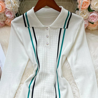 Fashion Women Knitted Mini Dress Ins Hot Sexy Package Hips Ruffled Party Dress Streetwear Lady Outfits Vestidos