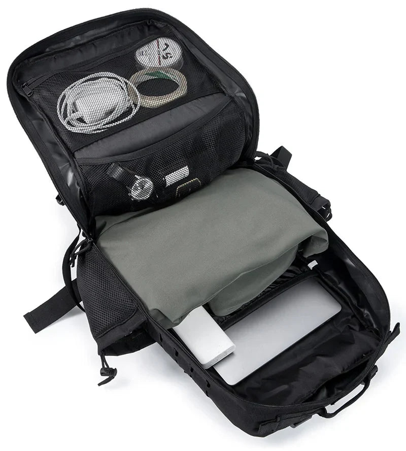 45L Tactical Backpack survival Bag Hunting MOLLE Backpack GYM For Men EDC Outdoor Hiking Rucksack Witch Bottle Holder