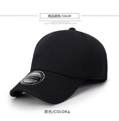 Back Closed Baseball Caps Full Closure Snapback Hats Hip Hop Hat for Men Women58-60cm Dad Hats Cap Kids Adults