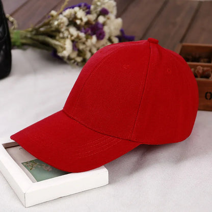 Fashion Retro Solid Color Men and Women Universal Baseball Cap Outdoor Sports Casual Girl Ponytail  Hat Sale