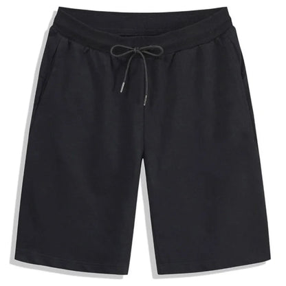 2024 Summer Men's Shorts Elastic Drawstring Shorts Joggers Loose Fitness Breathable Sports 5 Piece Solid Color Casual Pants