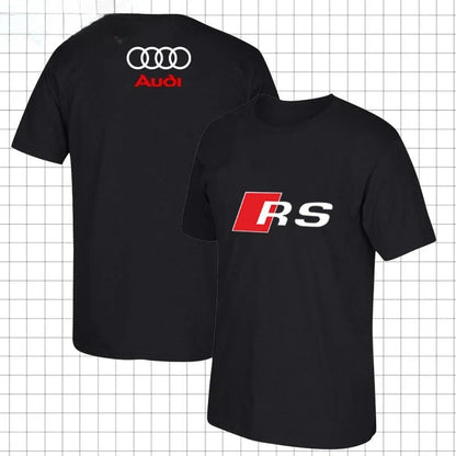 Cotton Men's Crew Neck Short Sleeve Loose Large Size Audi Performance Car Division Audi RS T-Shirt Top